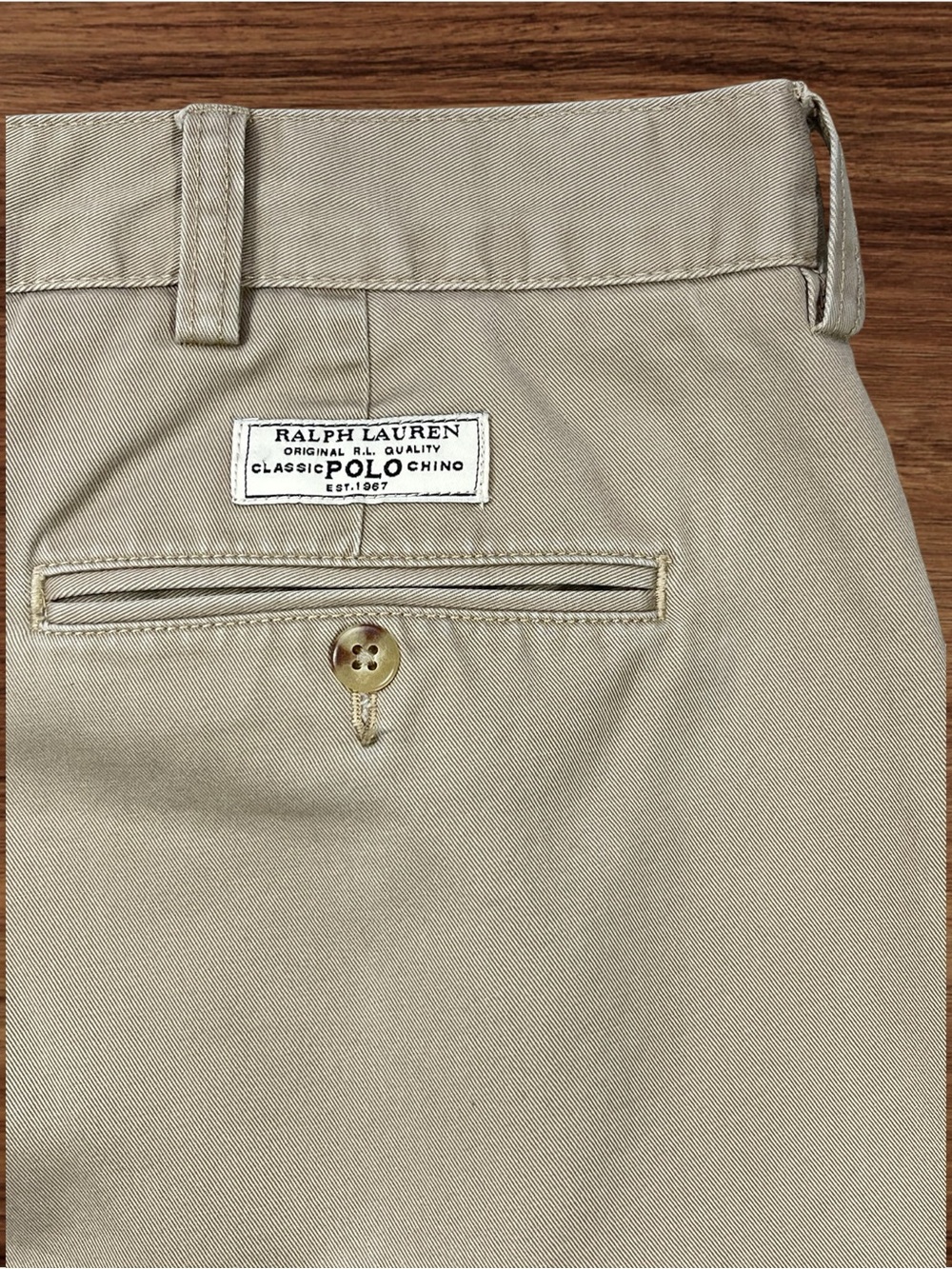 Polo Ralph Lauren Vintage Andrew Short. 5.5” Pleated Khaki Shorts. Size 42 - Picture 4 of 5